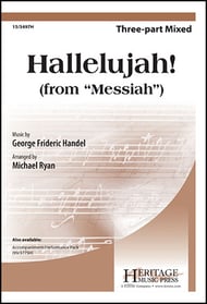 Hallelujah Three-Part Mixed choral sheet music cover Thumbnail